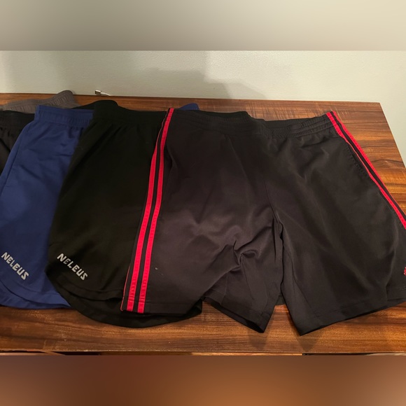 Adidas & Neleus Athletic shorts with liners set of 5 - Picture 2 of 3